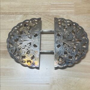Vintage Lunt Silver Plated and Ornate Trivet